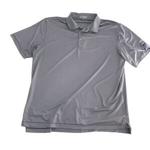 Peter Millar Polo Shirt Men XL‎ White Colorful Summer Comfort Wynstone Golf Club
